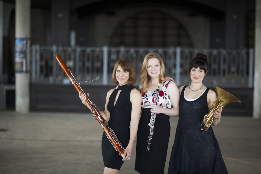 ROCO Musicians Kristin Wolfe Jensen, Alecia Lawyer, and Danielle Kuhlmann
