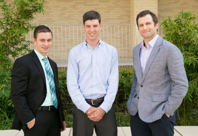 Matt Avery, Neil Gustafson and R. Jason Griffin competed with Aigul Aubakirova (not pictured) during the Google Online Marketing Challenge this summer, coming in third place in the AdWords Social Impact category.