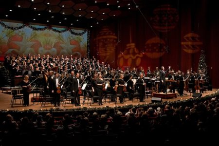 Houston Symphony during a Christmas Concert