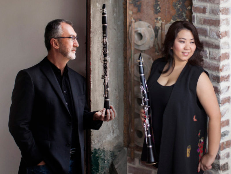 Clarinetists Nathan Williams and Maiko Sasaki